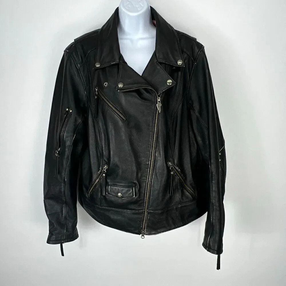 Vintage Harley Davidson Women’s Leather Jacket plus size 2W